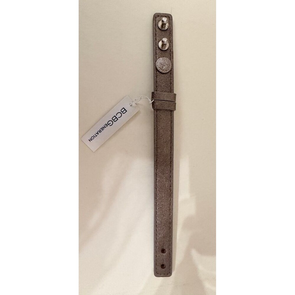 BCBGeneration Metallic Leather Bracelet